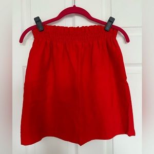 J. Crew Red Mini Skirt Size 2